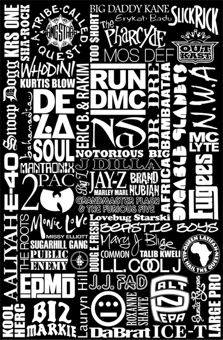 History of Rap Poster (click photo for more info from karmaloop.com - spotted via egotripland.com